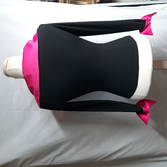 Hot Pink Big Collar Joseph Ribkoff Blouse Top - Picture 3 of 8